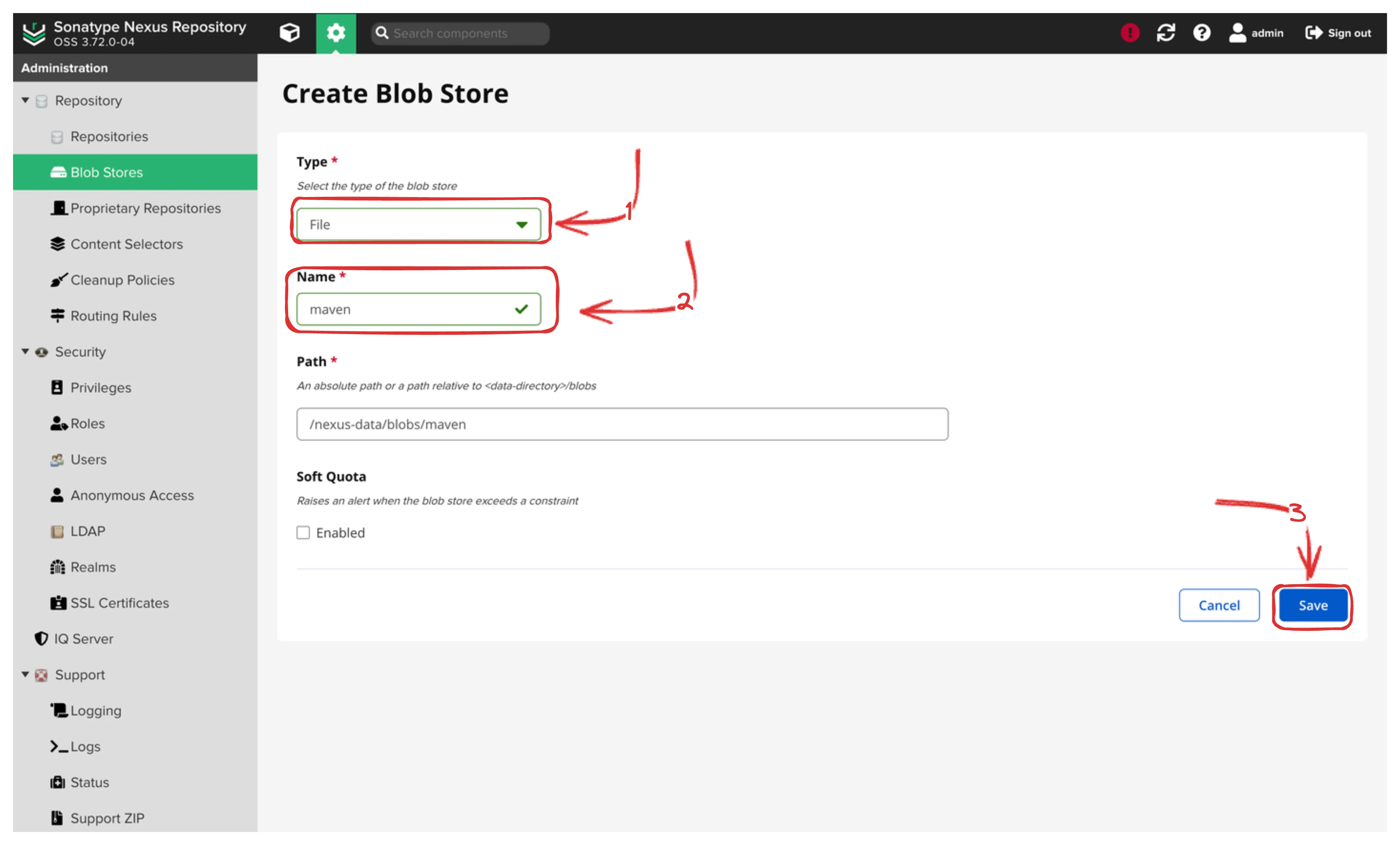Predefined
Repositories